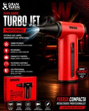 1 Soplador Turbo Jet WMARK Profesional - 130,000 RPM de Potencia
