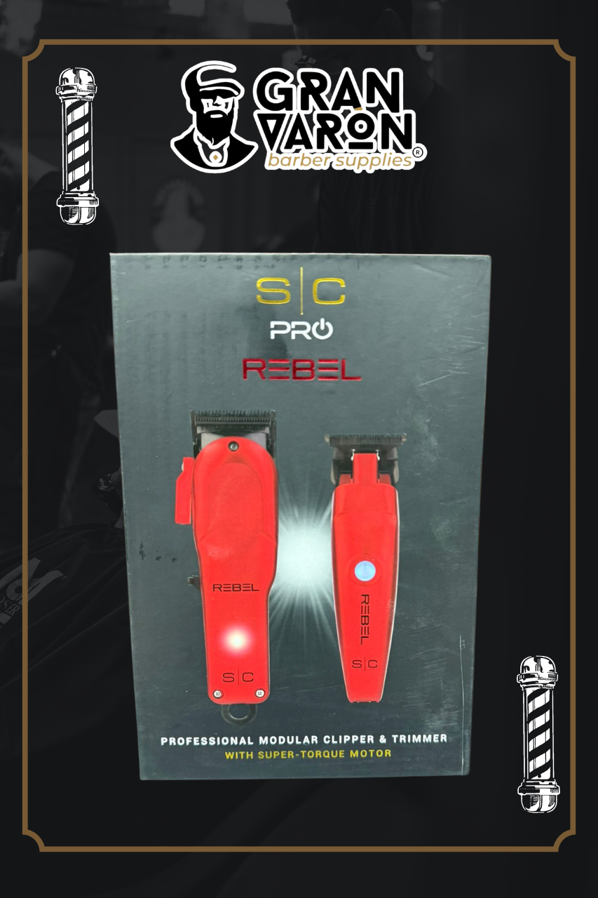 Combo StyleCraft (S|C) Rebel: Cortadora y Terminadora Profesional con Motor Super-Torque