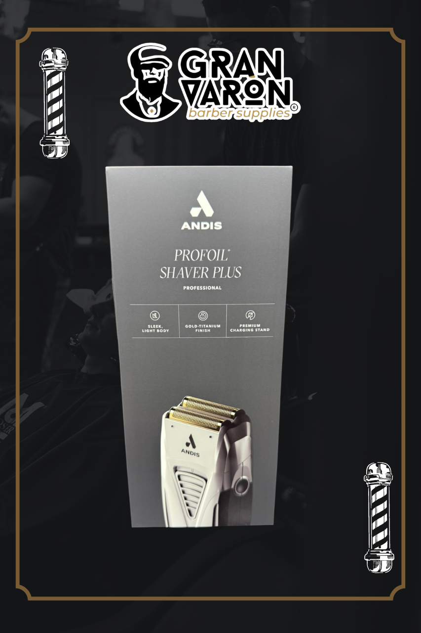 Rasuradora Profesional Andis ProFoil Lithium Plus Titanium Shaver - Edición con Base de Carga