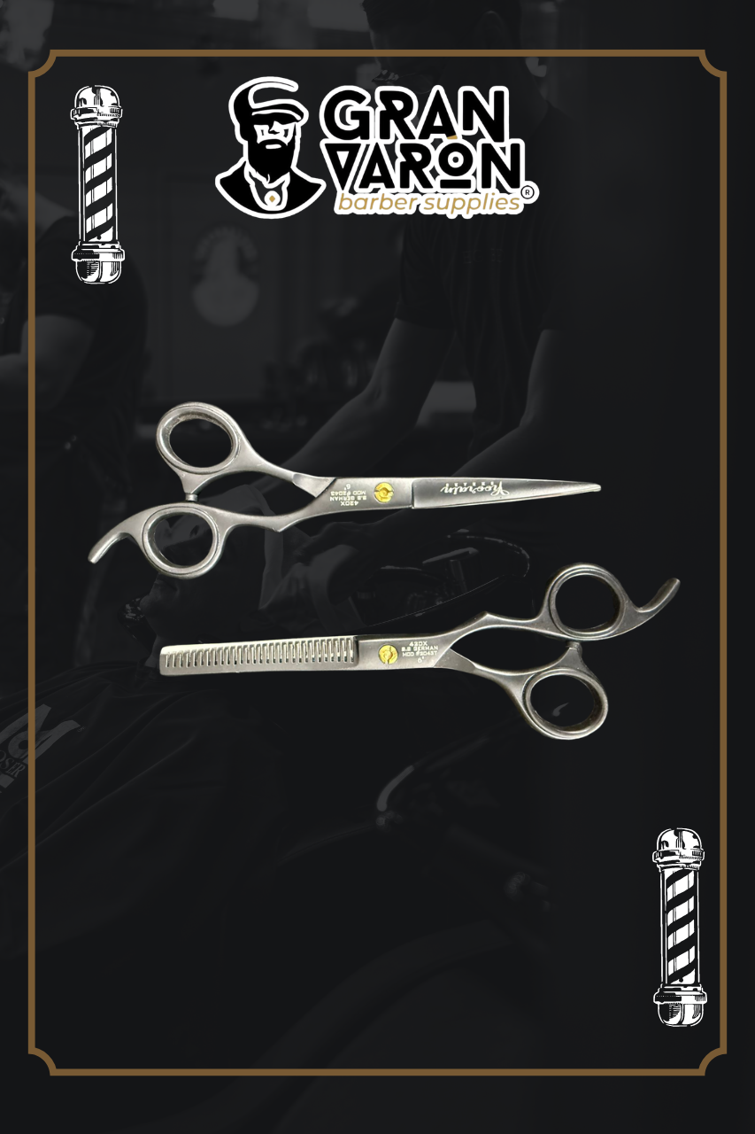 Set de Tijeras Profesionales Hoorain - Corte y Entresacado 6" | Acero Inoxidable Premium