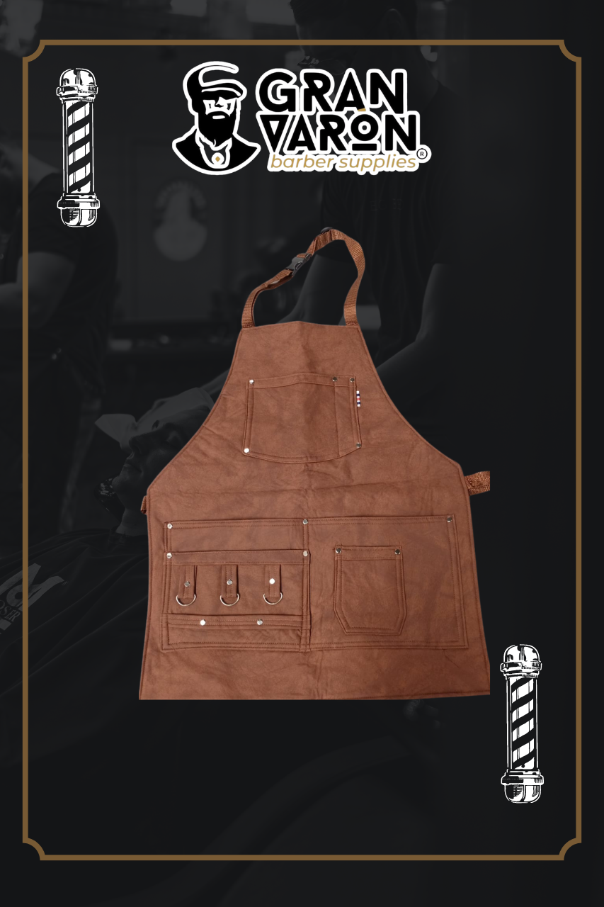 Delantal de Barbero Gran Varón Profesional -  Múltiples Bolsillos