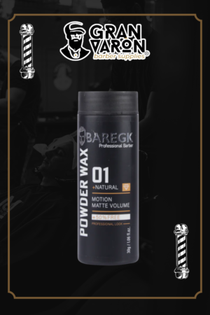 1 Cera en Polvo BAREGK Professional Barber 01 - Powder Wax Matte Volume - 30g