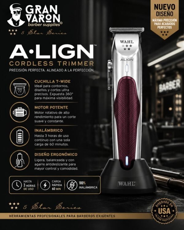 1 Wahl Professional 5-Star Series: A·LIGN™ Cordless Trimmer