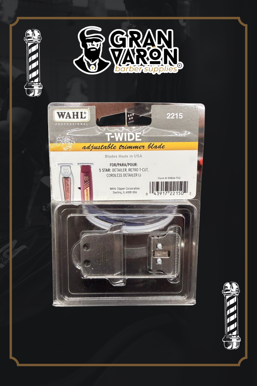 Cuchilla Wahl Professional T-Wide 2215 - Repuesto Original para Detailer y Cordless Detailer Li