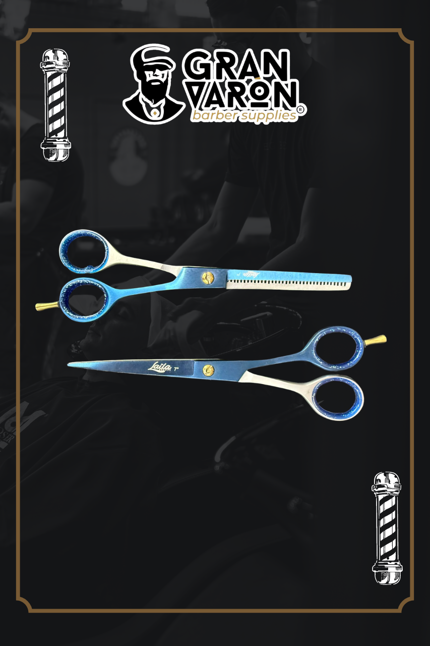 Set de Tijeras Profesionales Astoria - Master Sculpt Series 6" Silver & Gold