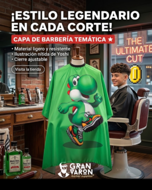 10 Capa de Barbería Infantil Gran Varón - Edición "Yoshi Hypebeast"