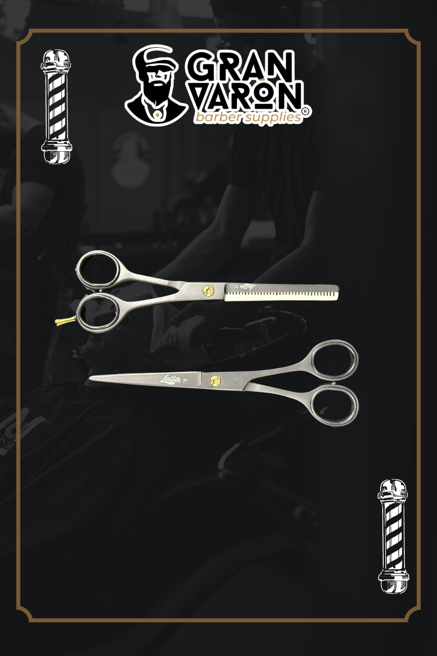 Set de Tijeras Profesionales Astoria - Ergonomic Silver & Gold Series 6"