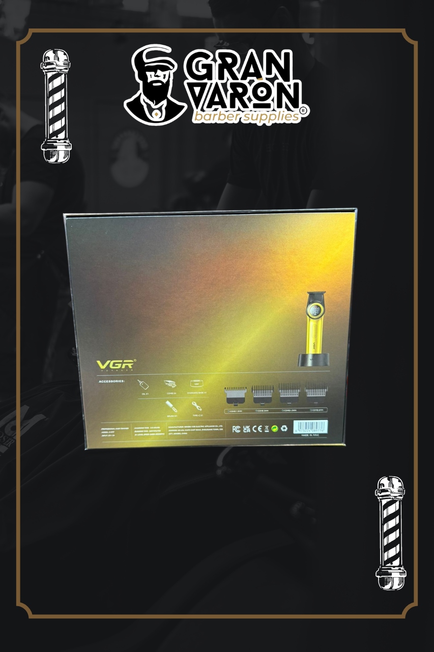 Trimmer Profesional VGR V-977 Gold Edition: Motor BLDC Ajustable 6000-8000 RPM