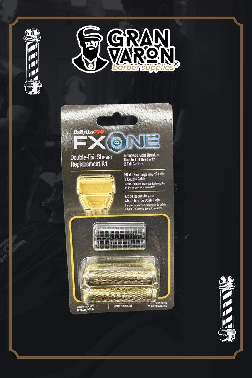 Cabezal de Repuesto BaBylissPRO FOILFX01 FXRF1 - Lámina de Titanio Dorado y Cuchilla Interna para Afeitadora Individual