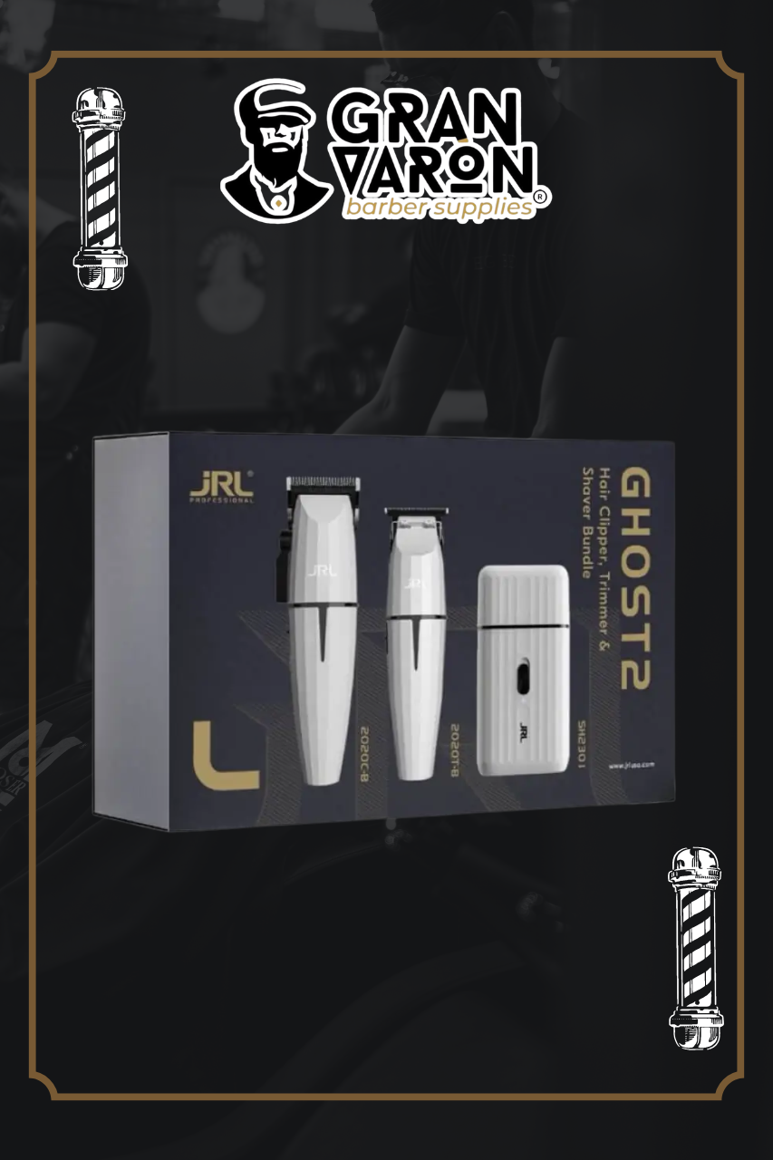 Combo JRL Ghost 2 Collection – Kit Profesional: Clipper 2020C, Trimmer 2020T y Shaver SH2301