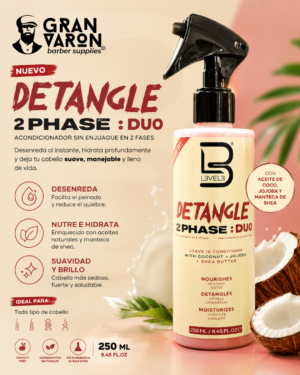 120 L3VEL3 Detangler 2-Phase Duo - Acondicionador Bifásico Sin Enjuague