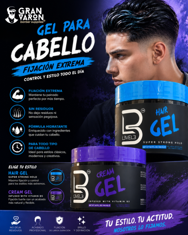 L3VEL3 Hair Gel - (500ml)