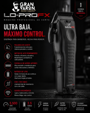 124 BaBylissPRO LO-PROFX
