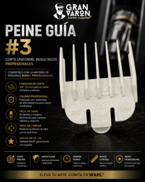 125 Peine guía #3 - marca Wahl,