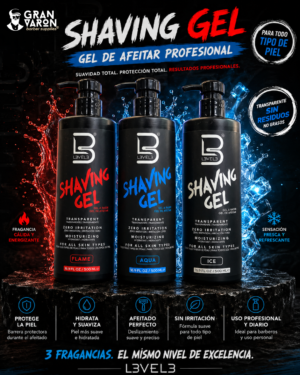 127 L3VEL3 Shaving Gel - Gel de Afeitar (500ml)