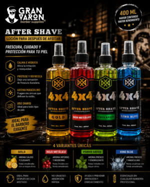 Loción After Shave 4x4 Professional