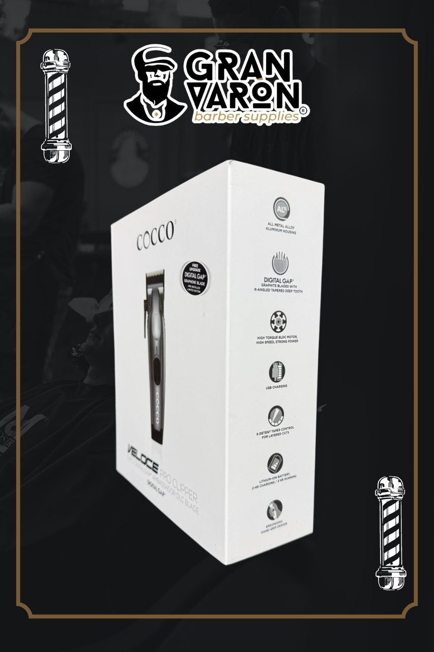 Máquina Clipper Profesional Cocco Veloce – Digital Gap & Graphene Blade