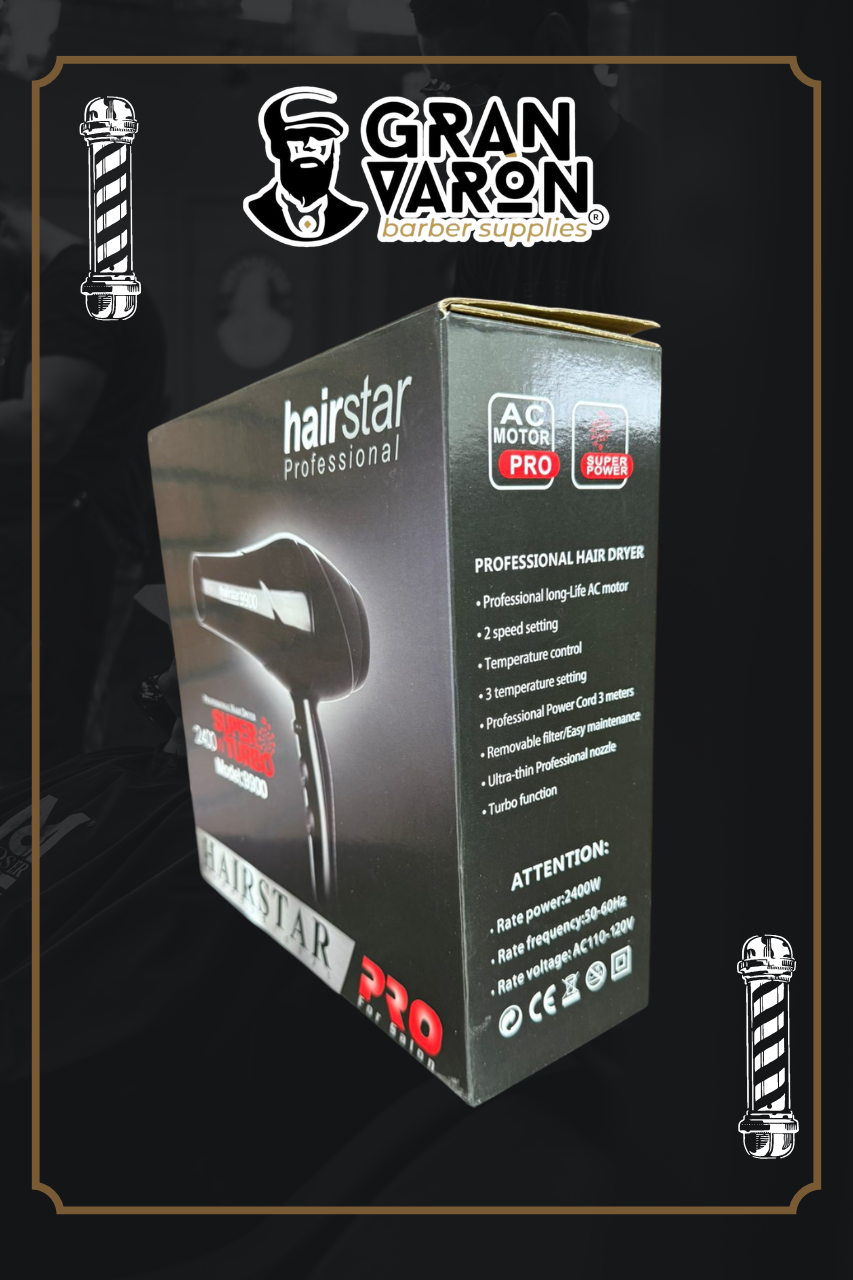 Secador Profesional Hairstar Model:9900 | Super Turbo 2400W Pro For Salon
