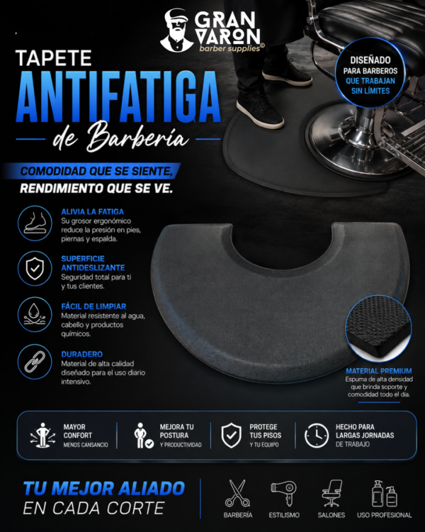 Tapete Antifatiga de Barbería