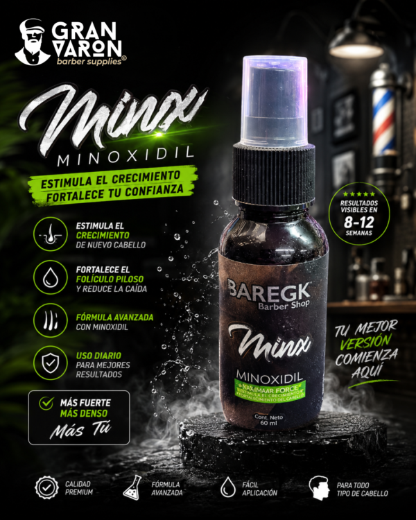 Loción After Shave BAREGK Barber Shop - Aroma Minx - 100ml