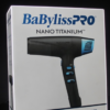 Secador Profesional BaBylissPRO Nano Titanium - High-Speed Dual Ionic Dryer (Black & Blue Edition)