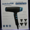 Secador Profesional BaBylissPRO Nano Titanium - High-Speed Dual Ionic Dryer (Black & Blue Edition)