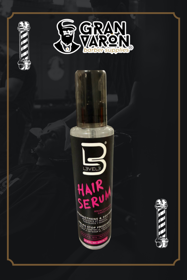 Hair Serum L3VEL3 con Aceite de Argán - Suero Capilar Fortalecedor y Anti-Frizz 200ml