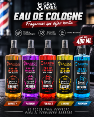 150 Loción Eau De Cologne BAREGK Professional Barber - 400ml
