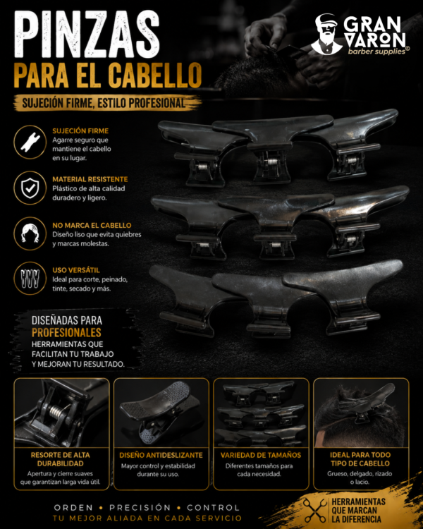 151 Pinzas para el cabello