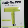 Secador Profesional BaBylissPRO Nano Light Ionic Dryer - Edición Limitada Green Neón con Tecnología Nano Titanium