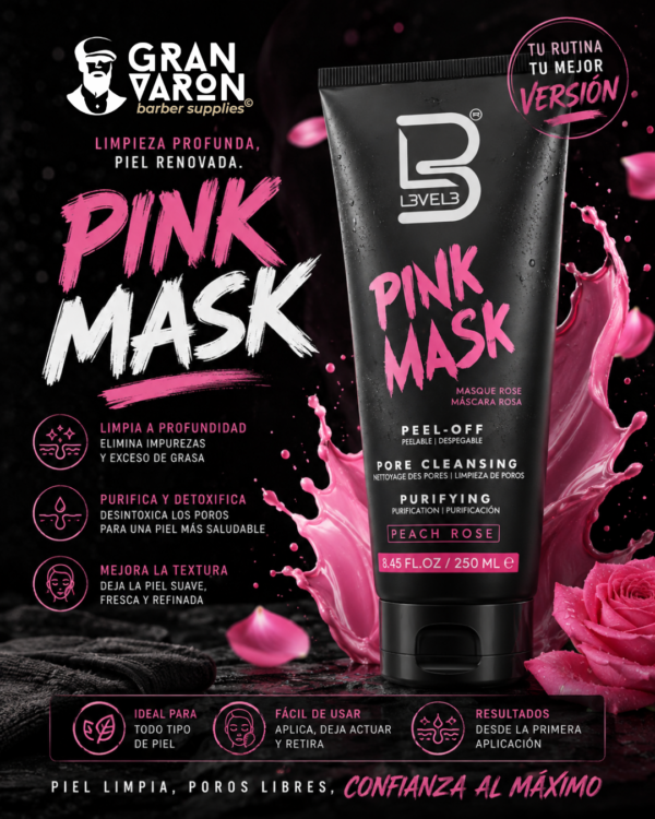 156 Mascarilla Facial L3VEL3 Pink Mask (250 ml)