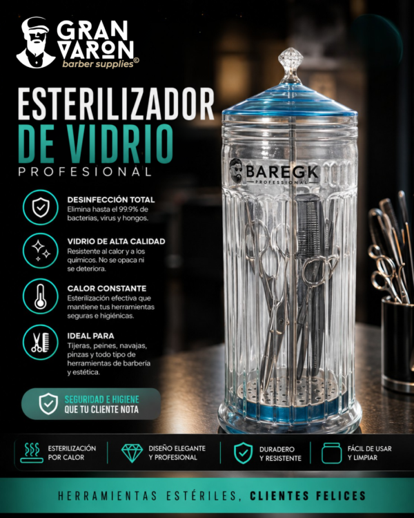 159 Esterilizador de Vidrio Profesional BAREGK