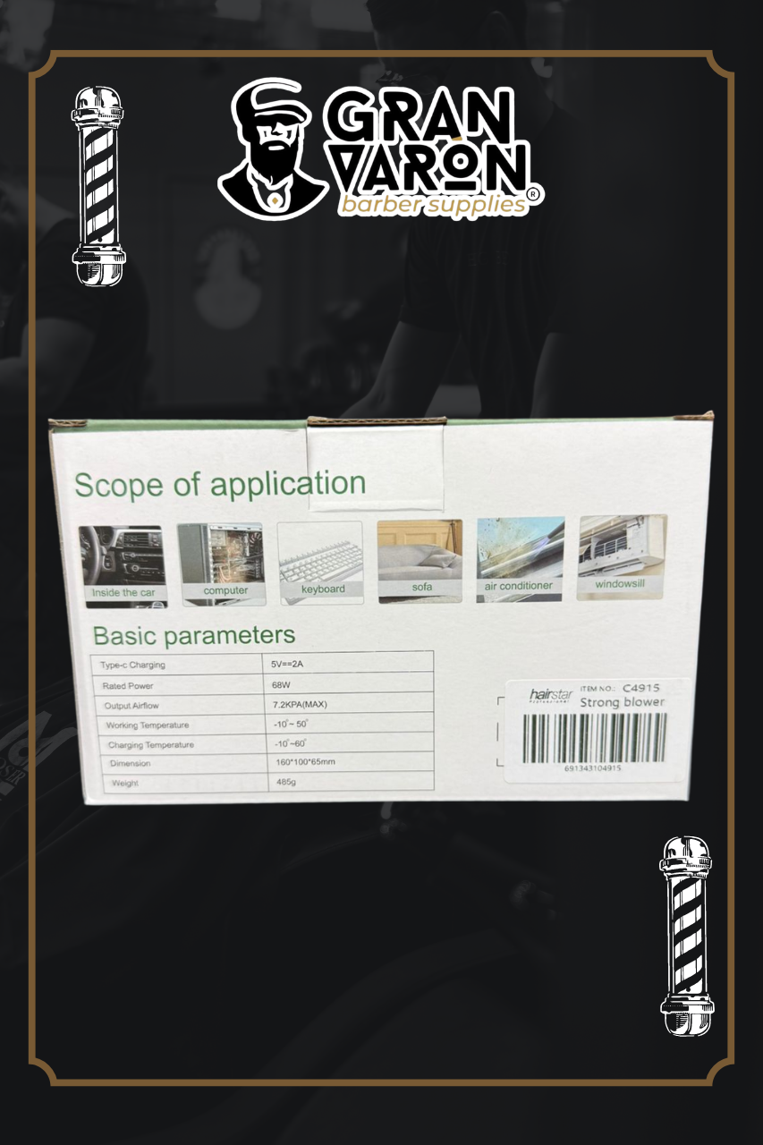 Air Duster Eléctrico Inalámbrico | Soplador de Limpieza Profunda para Barbería y Electrónica