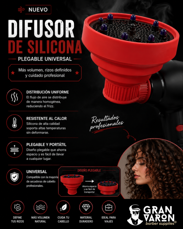 162 Difusor de Silicona Plegable Universal