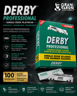 168 Cuchillas Derby Professional Single Edge Platinum