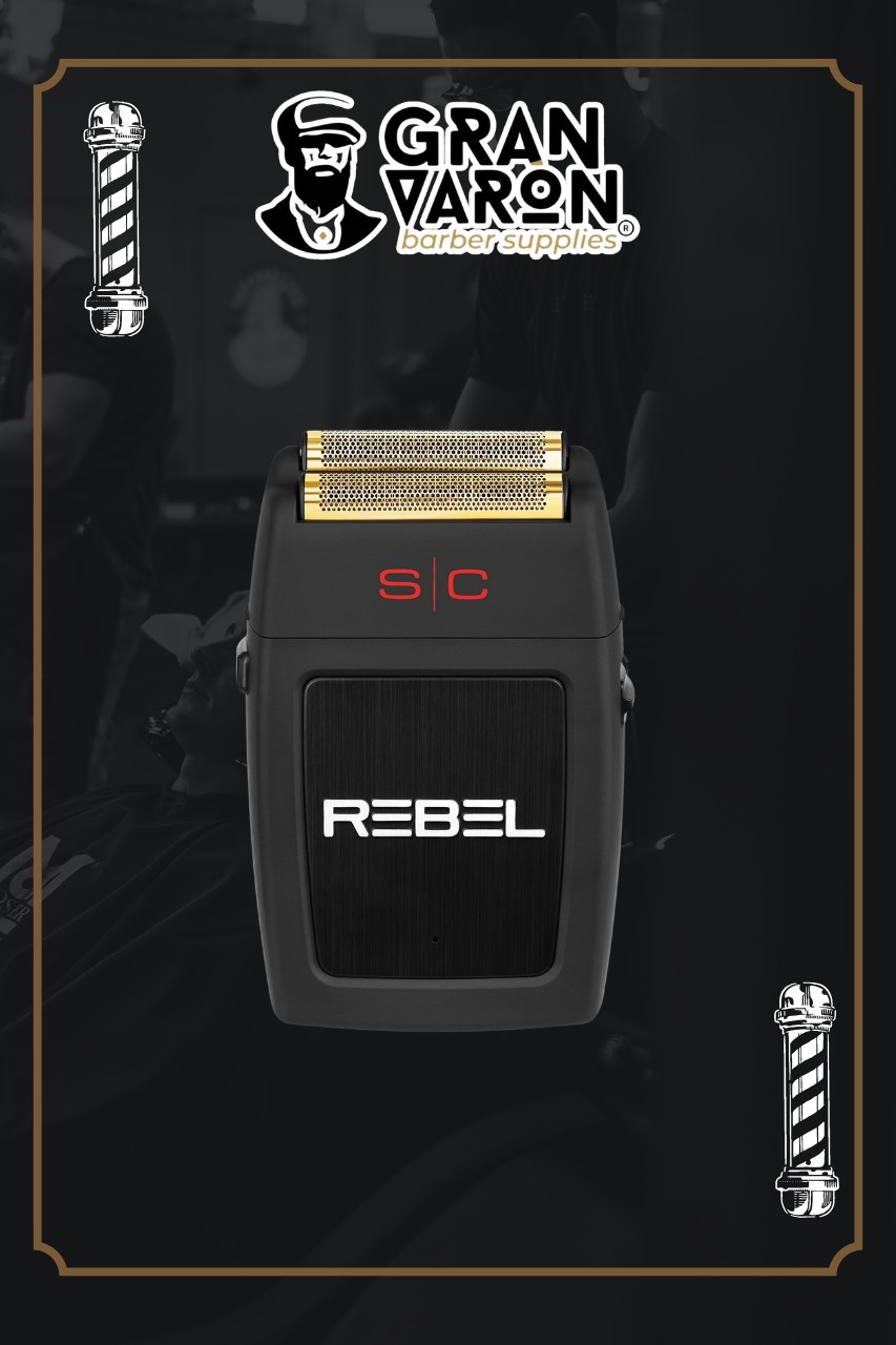 17 Afeitadora Profesional StyleCraft Rebel - Shaver de Doble Hoja con Motor Super-Torque