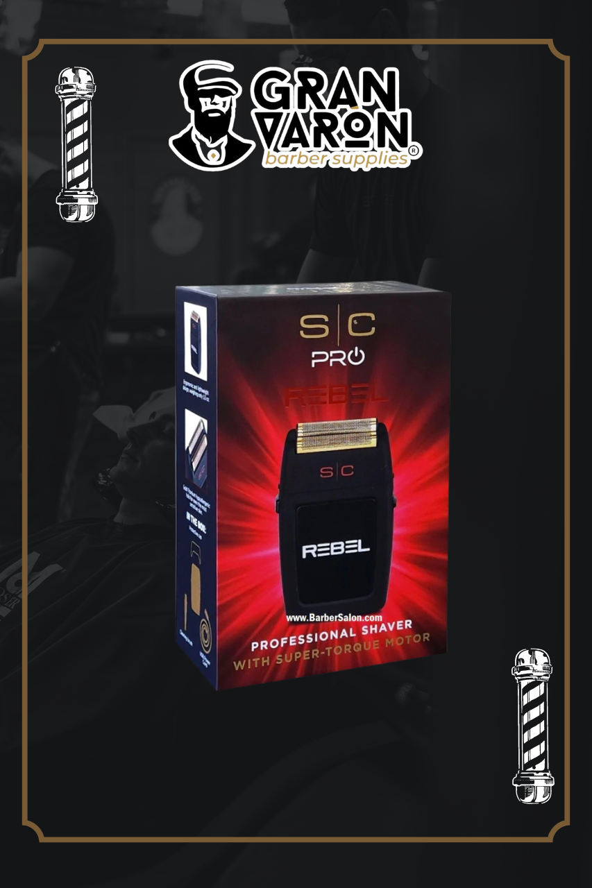 Afeitadora Profesional StyleCraft Rebel - Shaver de Doble Hoja con Motor Super-Torque