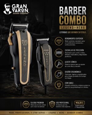 2 Wahl Professional 5-Star Series: Barber Combo (Legend + Hero)