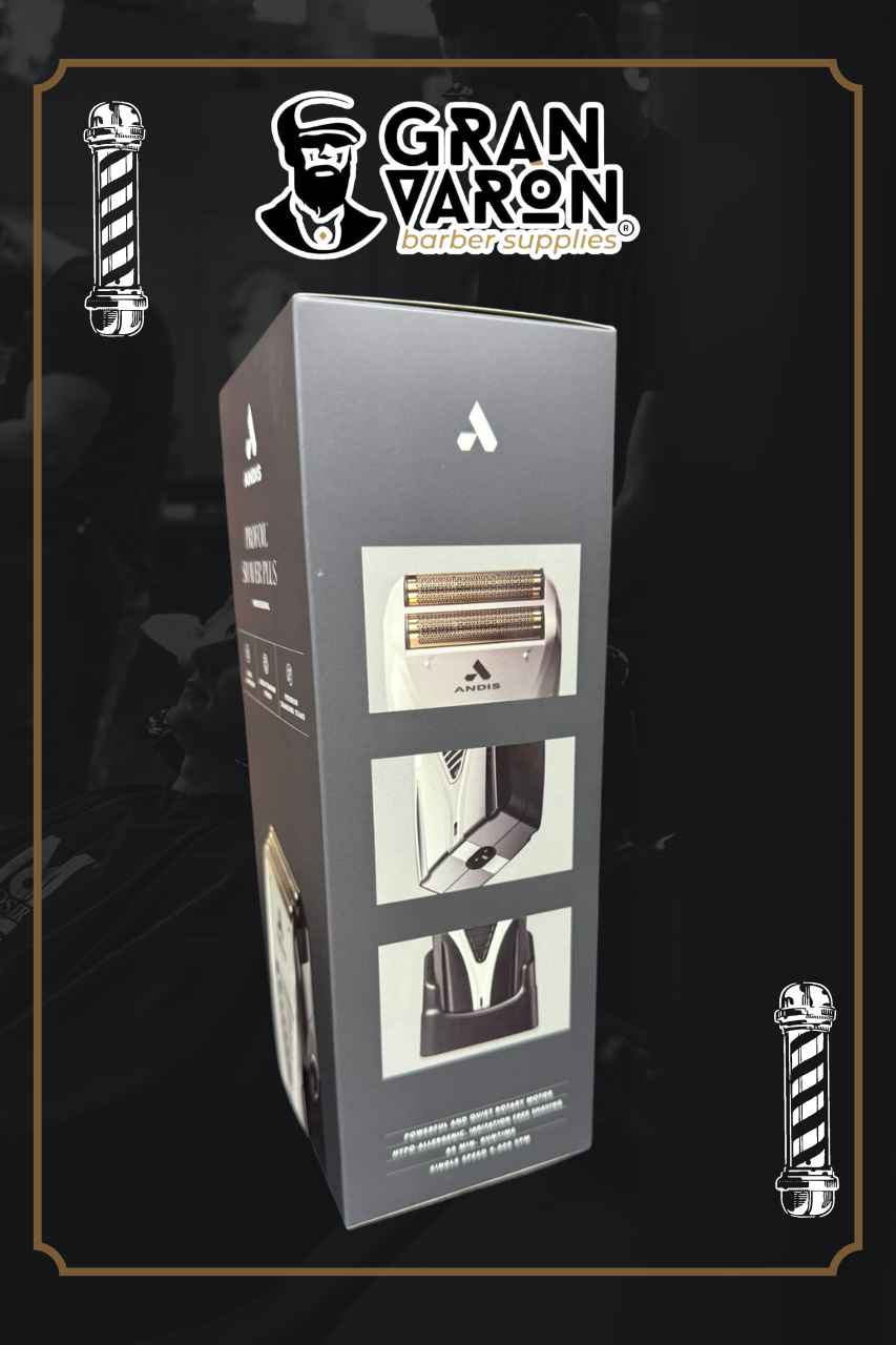 Rasuradora Profesional Andis ProFoil Lithium Plus Titanium Shaver - Edición con Base de Carga