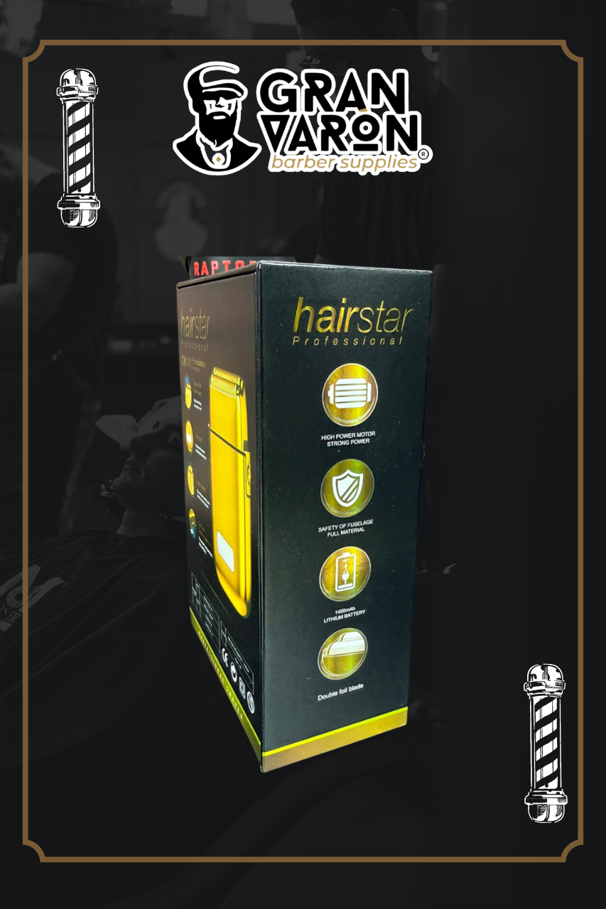 Rasuradora Eléctrica Profesional Hairstar TX1-1 | Acabado Metálico Gold Edition