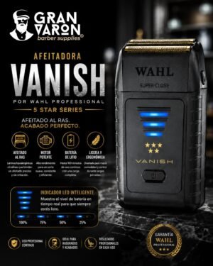 2 Wahl Professional 5 Star Series: Afeitadora Vanish – Rasurado Preciso e Hipoalergénico