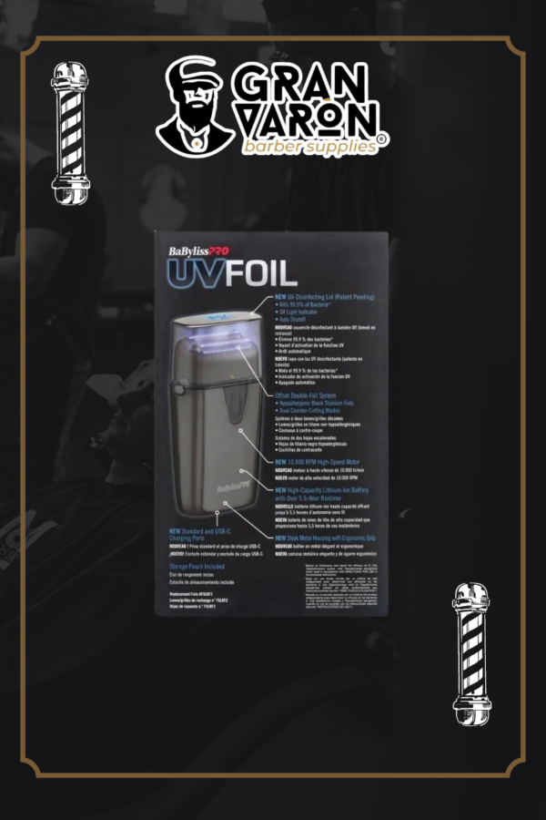 UVFOIL Metal Double Foil Shaver