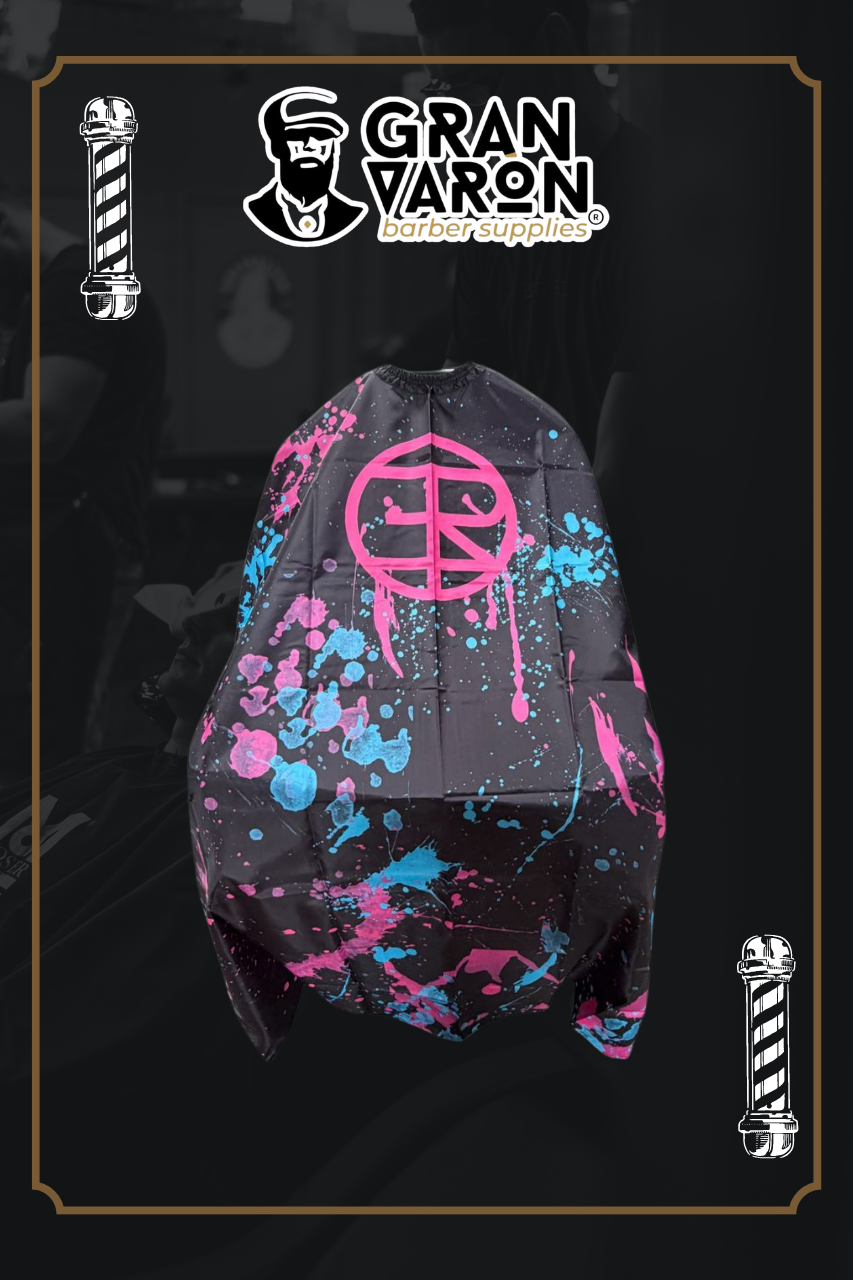 Capa de Barbero Profesional - Edición Flame & Fire Supreme Style