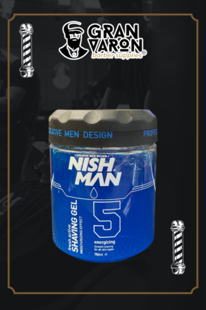 Shaving Gel NISHMAN No. 5 Fresh Active – Gel de Afeitado Transparente e Hidratante 750ml
