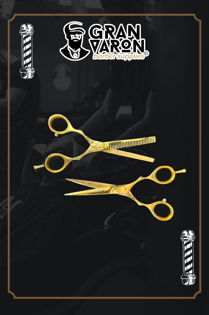 Set de Tijeras Profesionales Astoria - Premium Series 5.5" Full Gold Edition