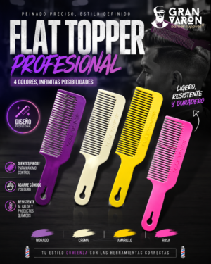 213 Peine Profesional Flat Topper – Precisión para Cortes Planos y Degradados
