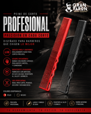 217 Peine de Corte Profesional Trento® - Diseño Ergonómico de Precisión