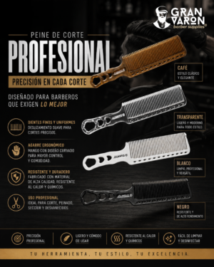 218 Peine de Corte Profesional Trento - Diseño Ergonómico