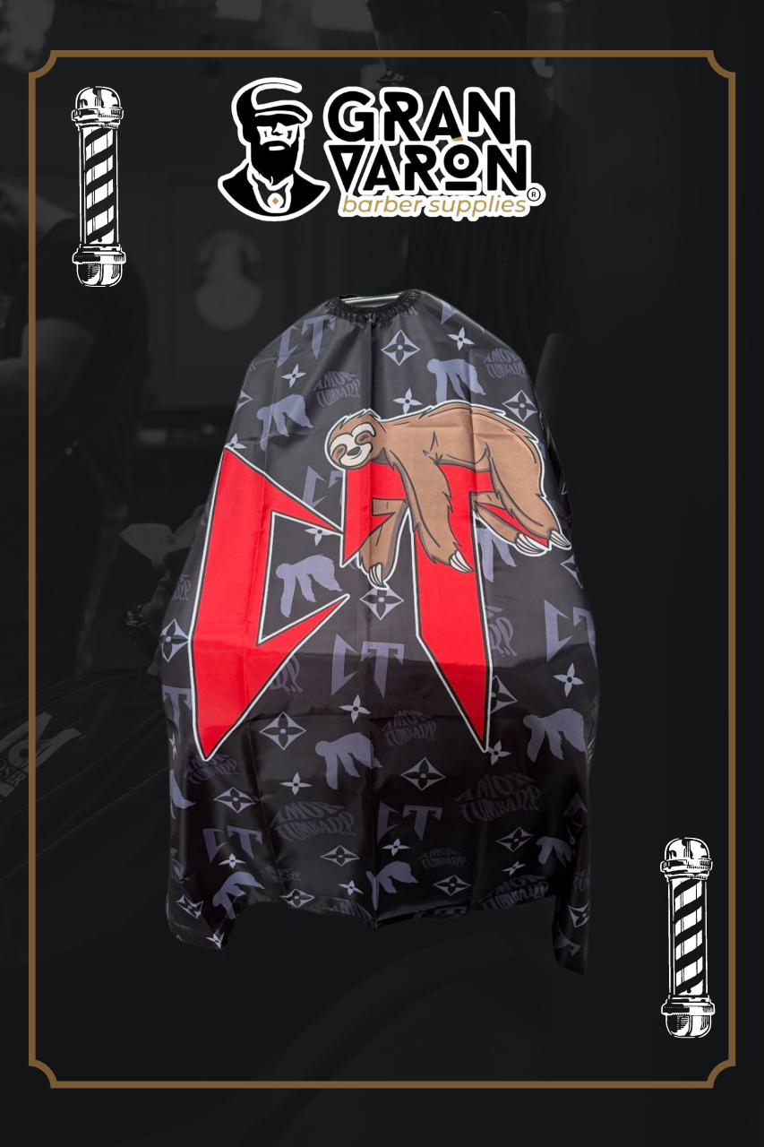 Capa de Barbero Profesional - Edición Especial "Amor Tumbado" & Sloth Luxury