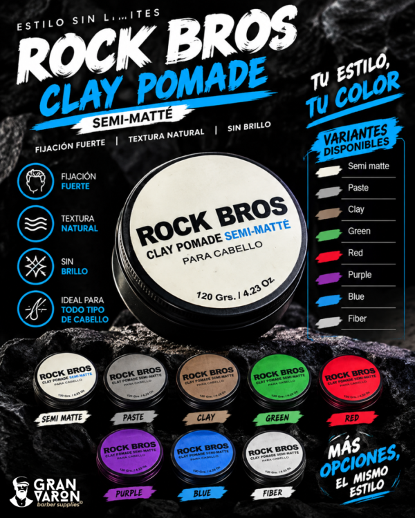 222 Pomada de Arcilla Rock Bros